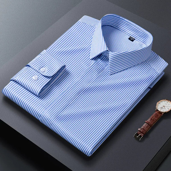 Executive Line Pinstripe Cotton Shirt