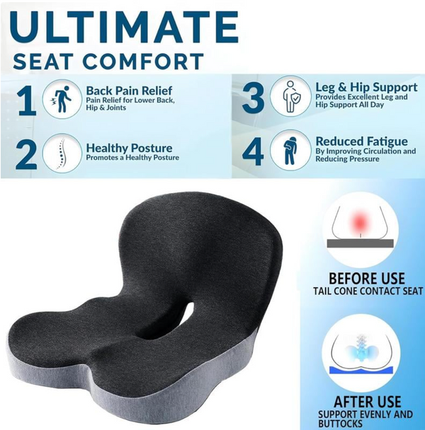 Non-Slip Memory Foam Seat