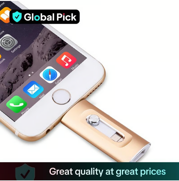 3 in 1 Flash Drive, Portable High Speed USB 3.0 Memory Storage