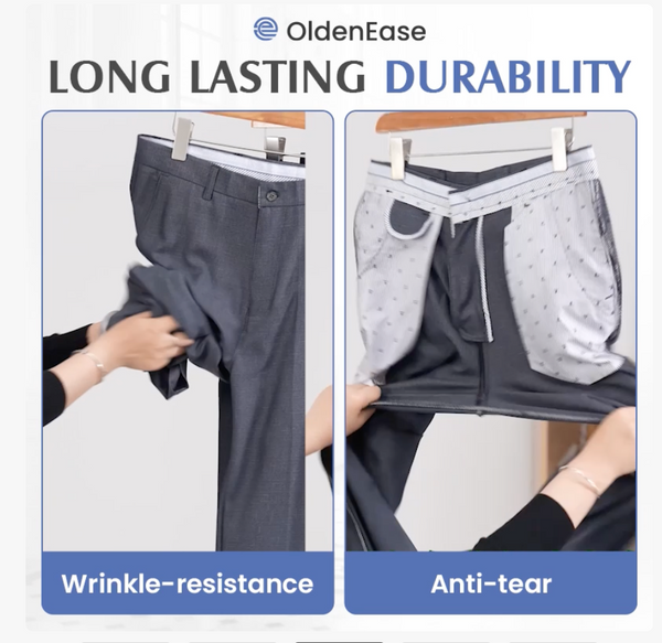 OldenEase - LAST DAY 70% OFF - Men’s Pleated Ice Silk High-Waist Comfort Pants
